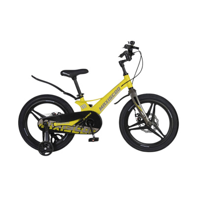 Велосипед детский Maxiscoo Space Deluxe 18 MSC-S1841D жёлтый матовый 01